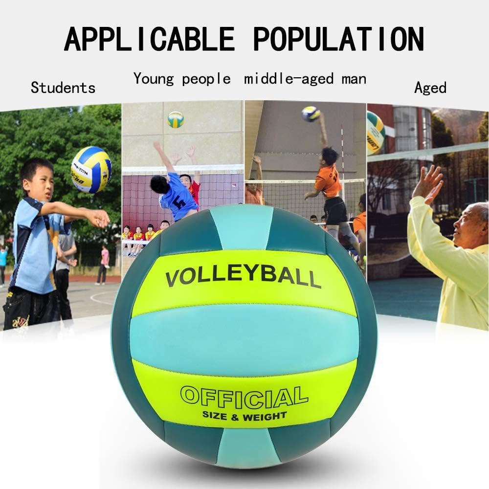 Volleyball Grösse 5 PU Leder Weich Indoor Outdoor Volleybälle Sport Training Spiel Spielball für Anf