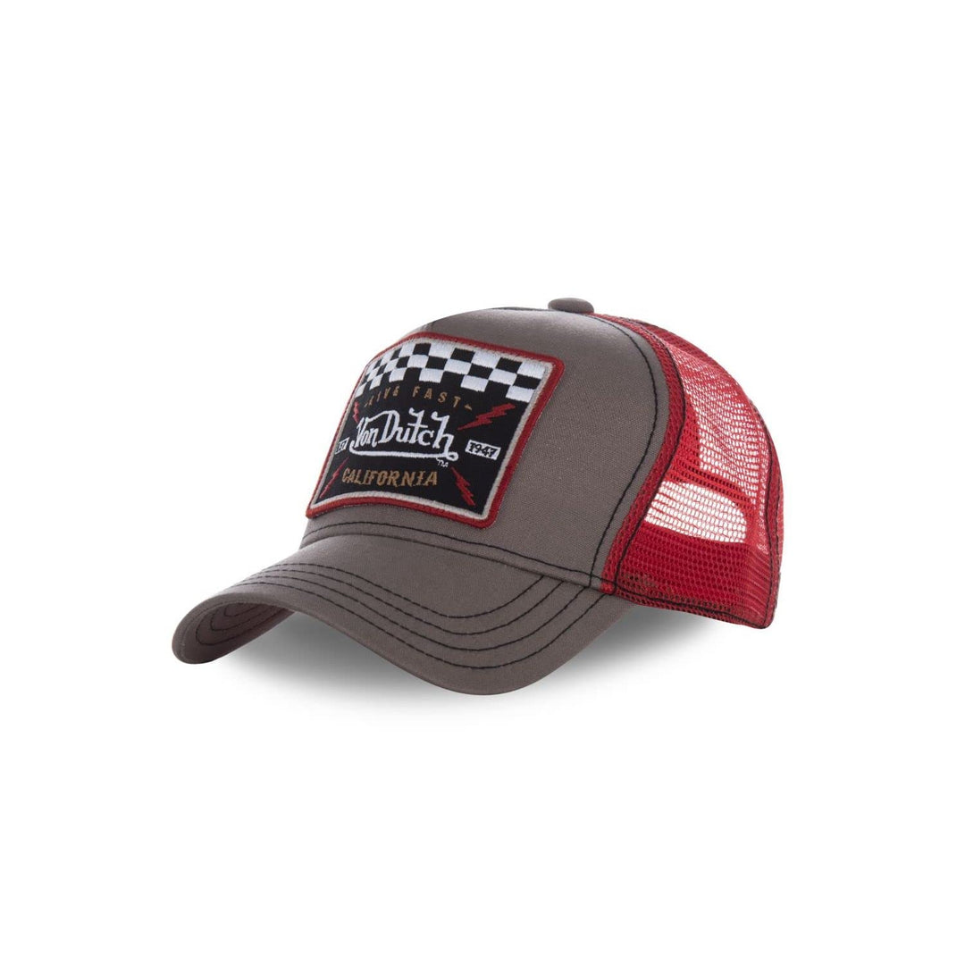 Tracker Kappe Herren Langlebig, Cap Herren, Lebe Schnell, Hypoallergen, Braun/Rot/Schwarz, Einheitsg
