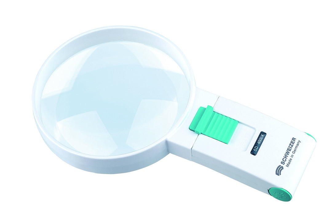 ÖKOLUX plus mobil Handleuchtlupe - 6 D / 2,5-fach / 100 mm / 6500 K