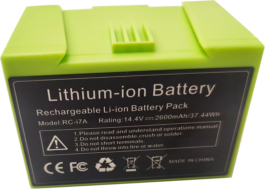 2600mAh akku Ersatz für iRobot Roomba i3 i3+ i4 i4+ i7 i7+ E5 E6 Serie i3 3150 i3+ 3550 e5 5150 e515