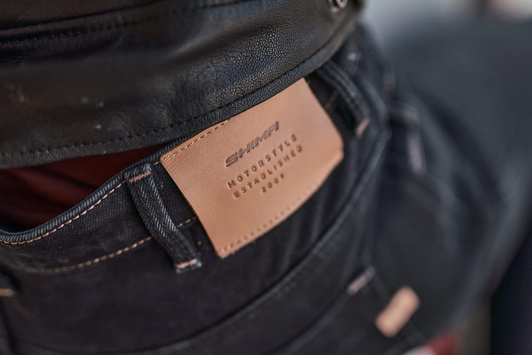 SHIMA DEVON Motorradjeans - Belüftete Elastische Slim Fit Biker Motorradhose mit FiberQL-Verstärkung