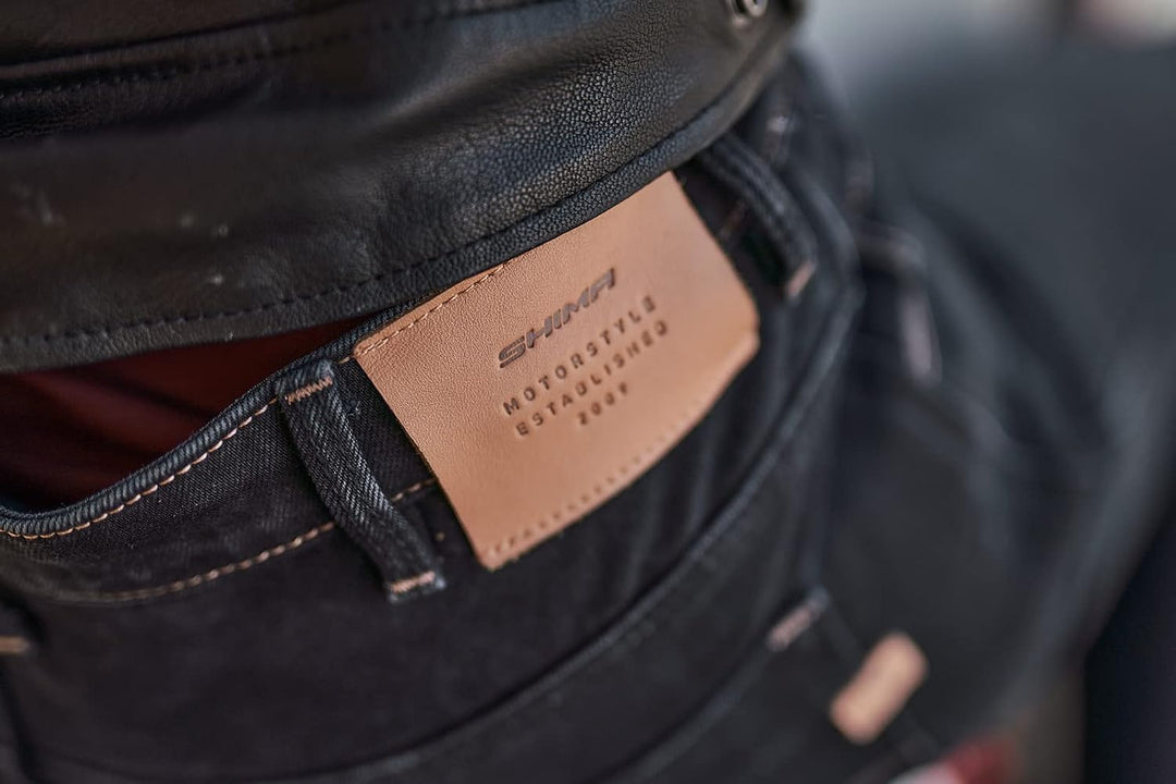 SHIMA DEVON Motorradjeans - Belüftete Elastische Slim Fit Biker Motorradhose mit FiberQL-Verstärkung