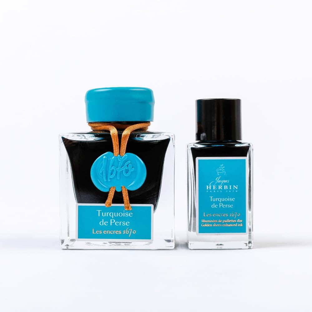 Jacques Herbin 16063JT - Flakon 15ml, Tinte 1670 mit Goldschimmer, ideal für Kunst-& Kalligraphie, F