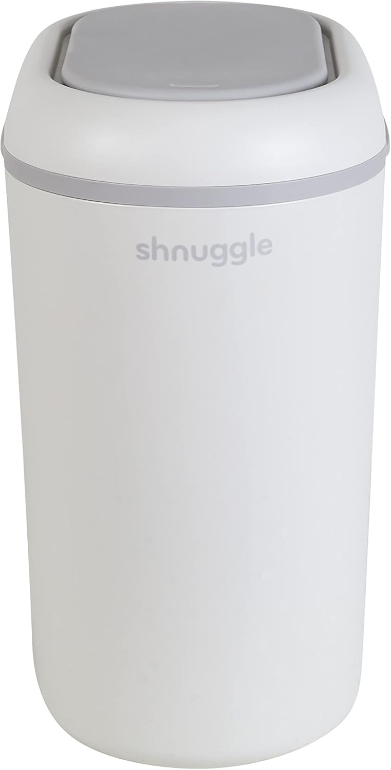 Shnuggle Eco-Touch Baby-Windeleimer mit umweltfreundlichen Müllbeuteln, fängt Gerüche, Keime und Bak