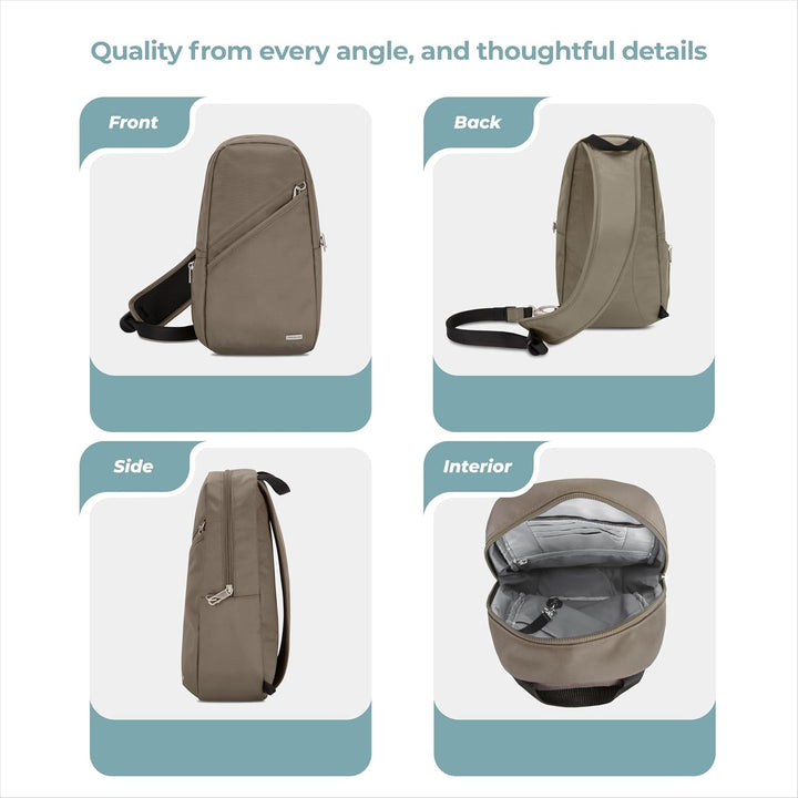 Travelon Classic Sling Bag Muskat, Muskat