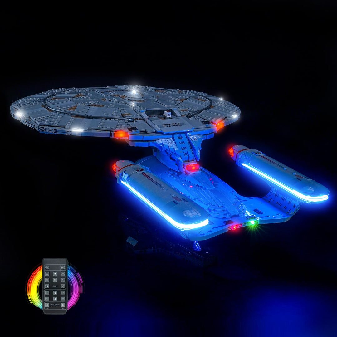 Fernbedienung Licht-Kit Kompatibel mit Lego U.S.S. Enterprise NCC-1701-D 10356 (Kein Modell), Led Be