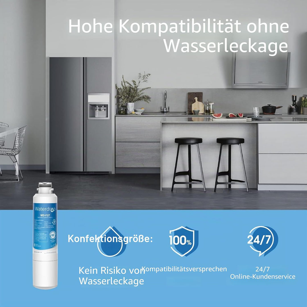 Waterdrop 3X DA29-00020B Kühlschrank Wasserfilter Ersatz, Kompatibel mit Samsung DA29-00020B HAF-CIN