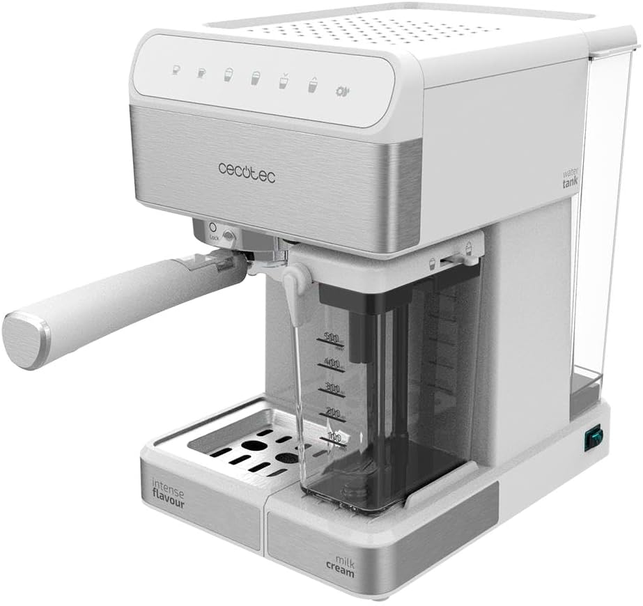 Cecotec Kaffemaschine Power Instant-ccino 20 Touch. 1350 W, Siebträger, 20 bar Druck, 1'4 L Wasserta