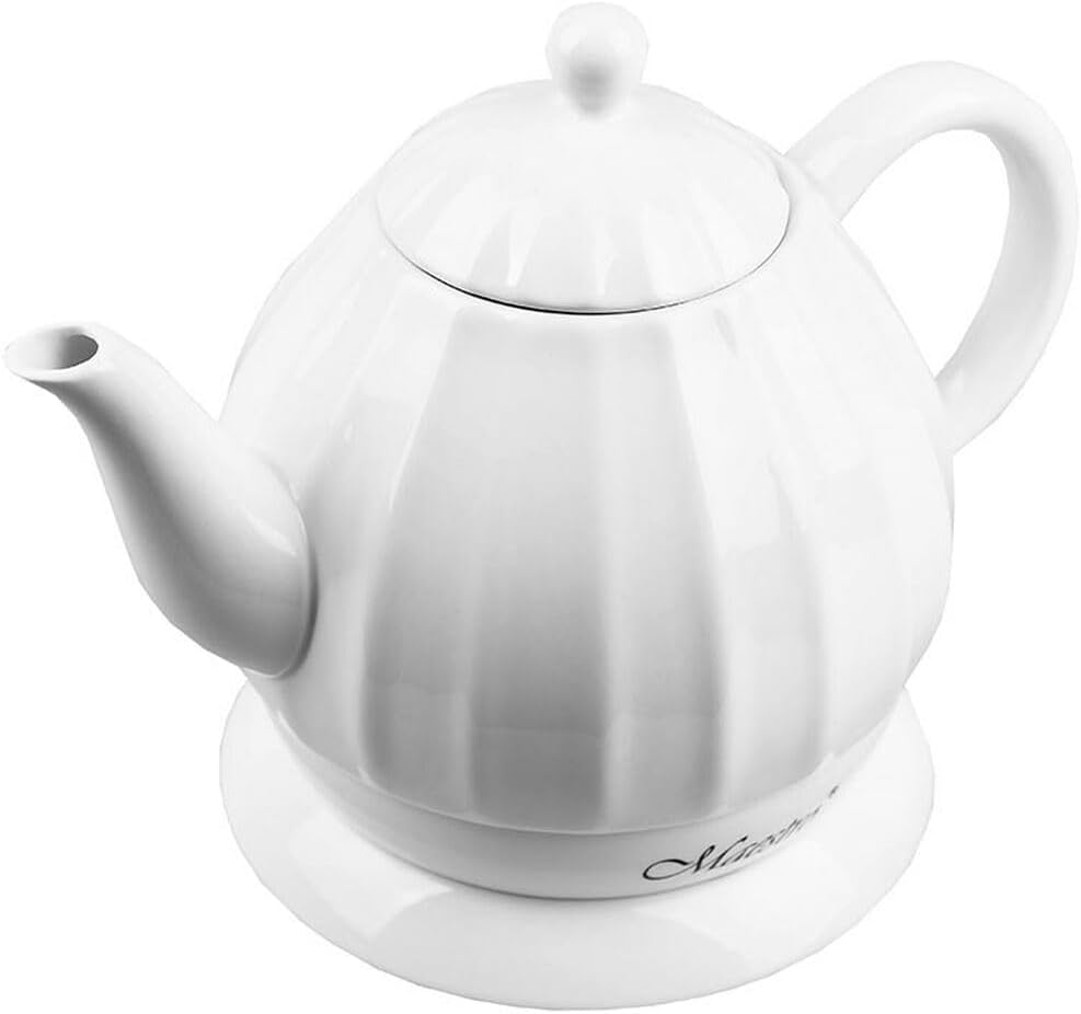 WASSERKOCHER Keramik 1,2 L 1200 W Teekocher Wasserkessel Weiss MAESTRO KETTLE