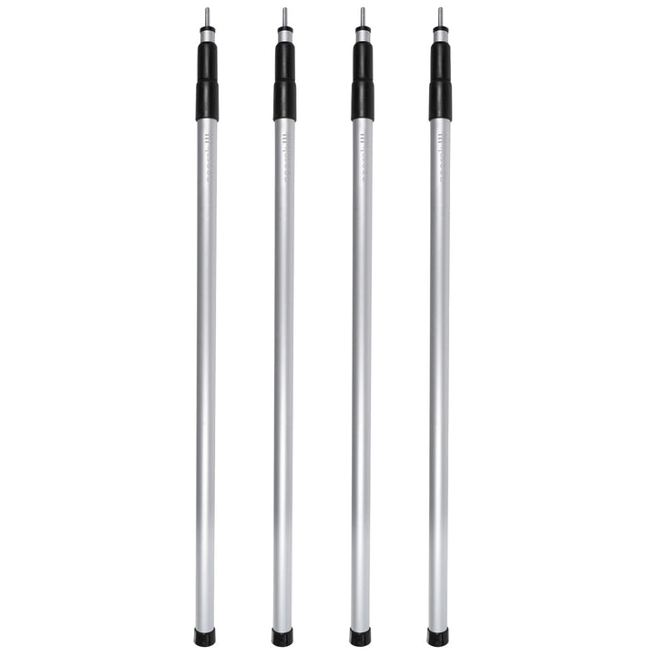noorsk® Aufstellstangen Set Aluminium 4 oder 6 Stück Teleskopstangen 80-180 cm oder 100-240 cm für V