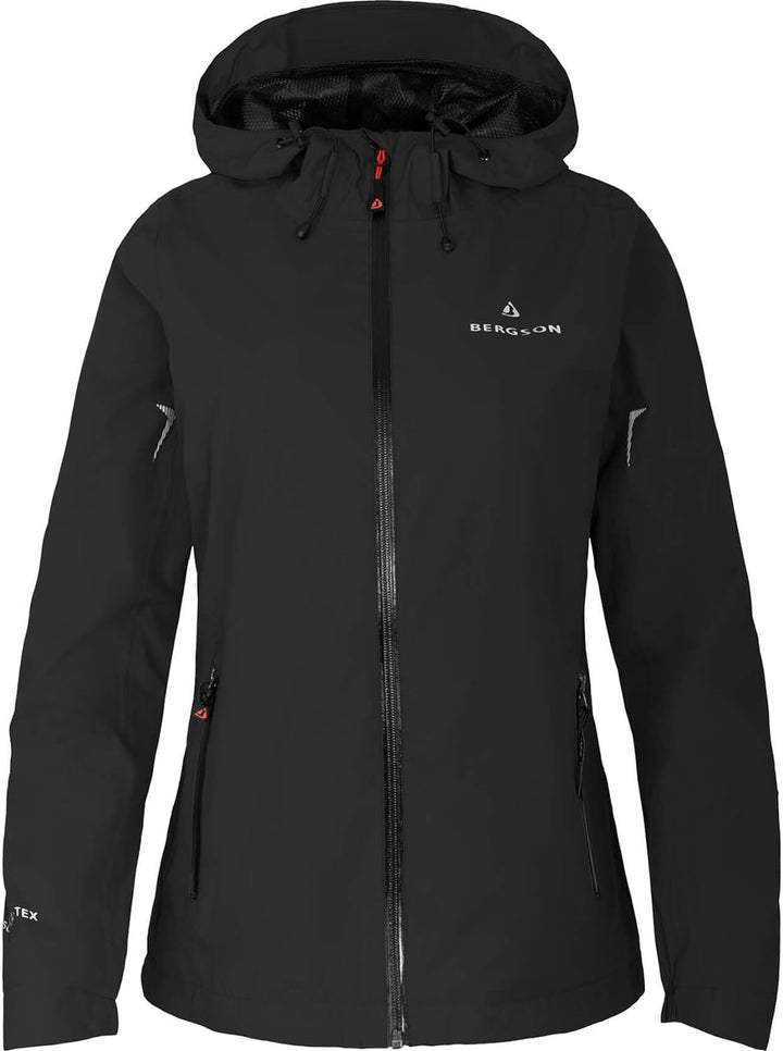 Bergson Damen Regenjacke HELLI - Wanderjacke - Fahrradjacke - Outdoorjacke - wasserdicht - winddicht