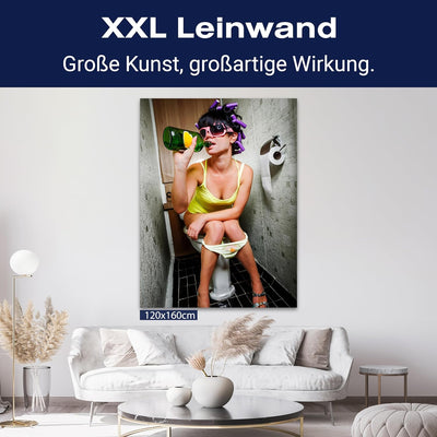 wandmotiv24 Leinwand-Bild Starke Frauen, Grösse 80x60cm, Hochformat, Wand-Bilder, Dekoration Wohnzim