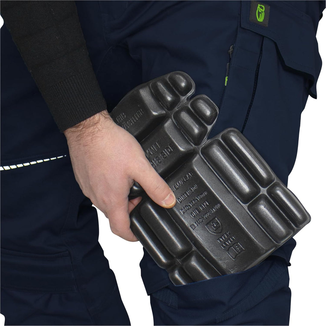 LEIB WÄCHTER Flex-Line Arbeitshose Bundhose Premium grün-schwarz mit Spandex … 46 Marine/Schwarz, 46