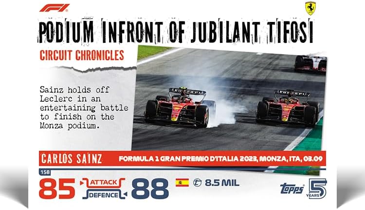 Topps Turbo Attax Formula 1 2024 - Mega Tin - Revved Up - centhält 66 Karten, darunter 6 LE&
