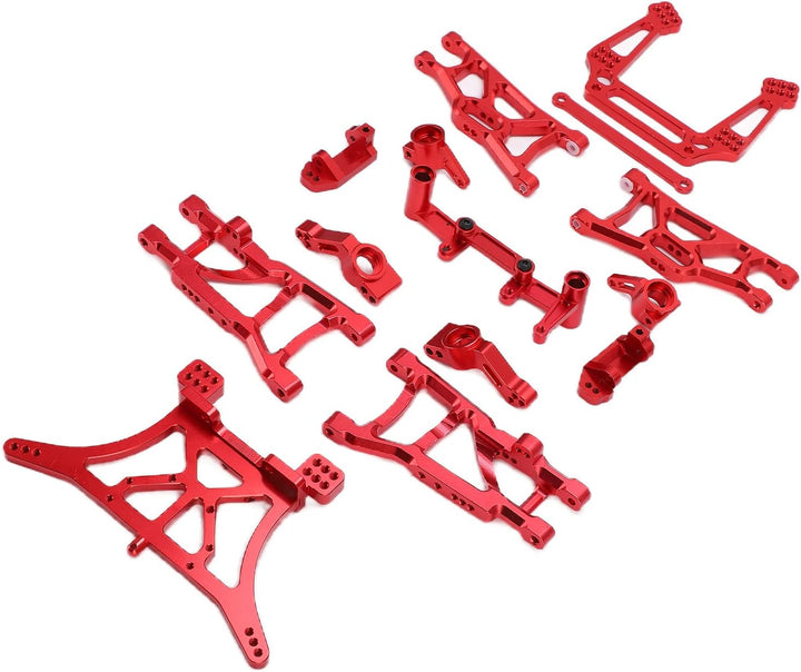 RC Querlenker Vorne Hinten, 1/10 RC Aluminiumlegierung Teile Kit Kompatibel für TRAXXAS Slash 2WD 1/