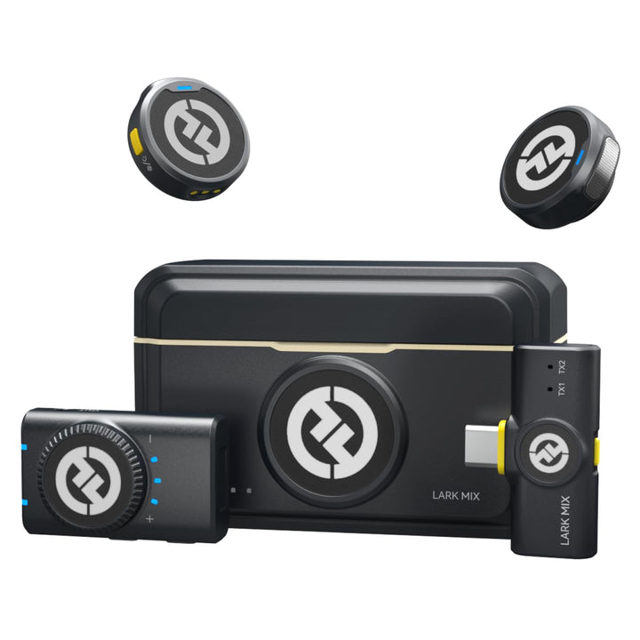 Hollyland Lark M2 Wireless Lavalier Mikrofon für Kamera/PC/iPhone15/16/17& Android-Geräte, 300m Reic