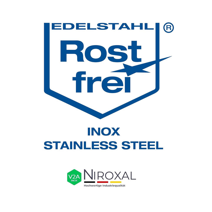 Edelstahl Zylinderkopfschraube rostfrei V2A M5 (=5 mm) 40-mm Schrauben-Länge 200 Stück 22-mm Teil-Ge