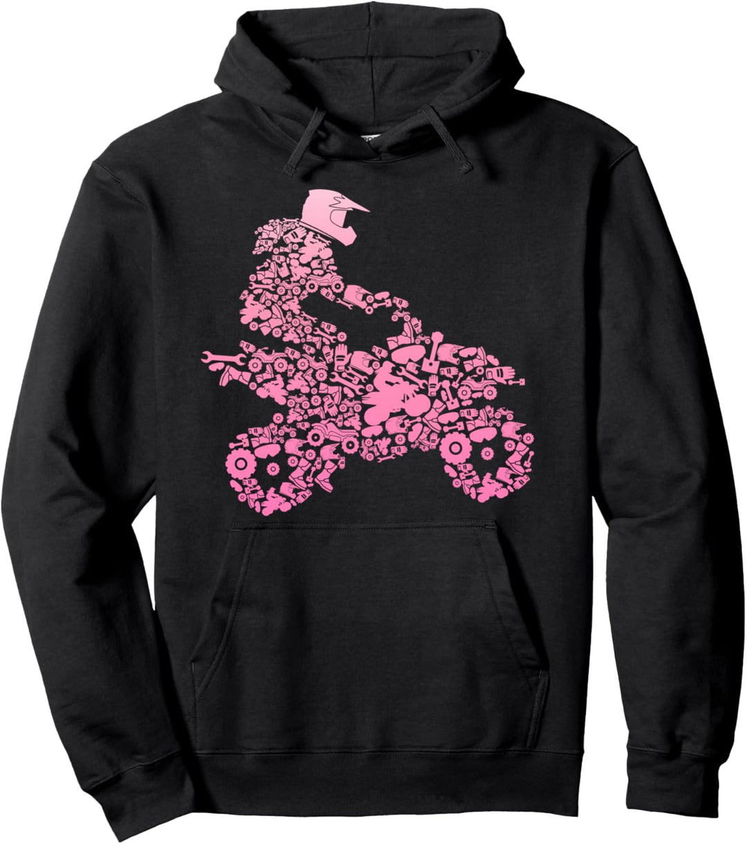 Quadfahrerin ATV Mädchen Offroad Quad Bikerin Frauen Pullover Hoodie