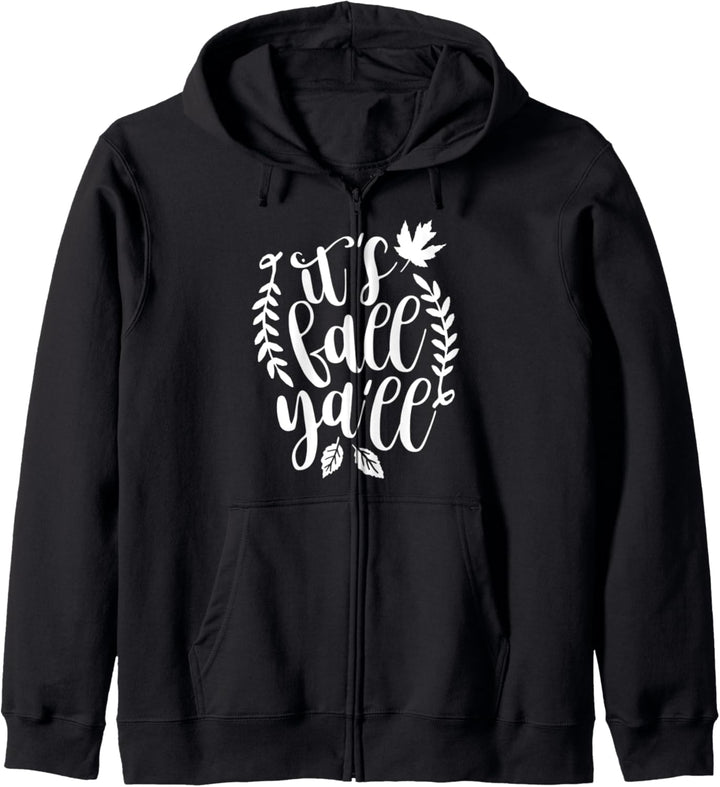 Its Fall Yall Southern Saying Autumn T shirt with Leaves Kapuzenjacke