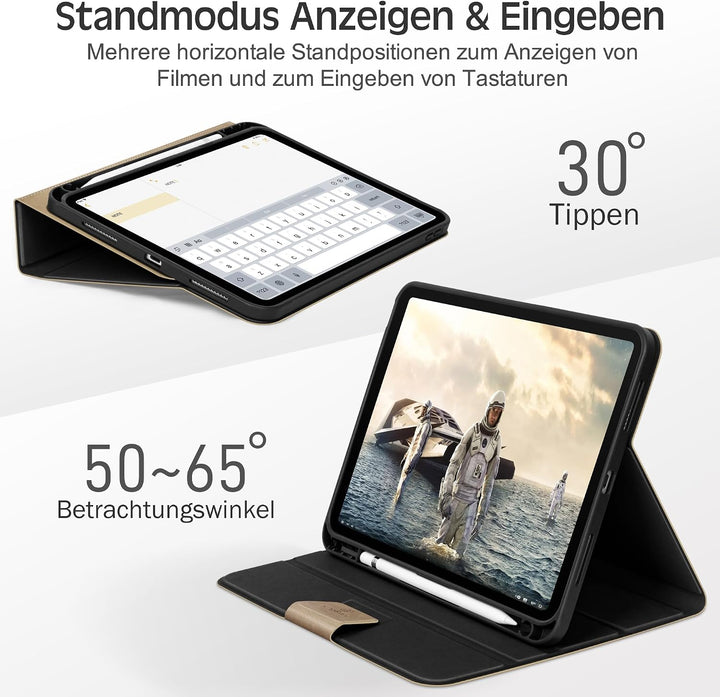 KingBlanc Hülle für iPad (A16) 11. Generation 11 Zoll 2025, iPad 10. Generation 10,9 Zoll 2022 mit S