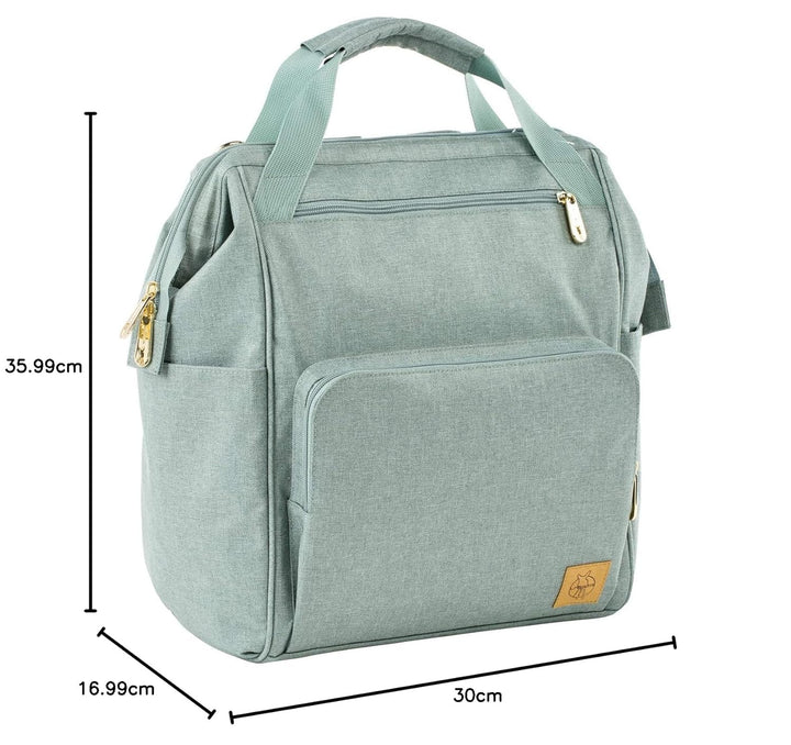 LÄSSIG Baby Wickelrucksack Wickeltasche inkl. Wickelzubehör nachhaltig produziert/Goldie Backpack, m