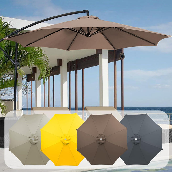 MENAYODA Sonnenschirm Ersatzbezug, Terrassenschirm Ersatzdach, 3 m Wasserdicht, Langlebig Sonnenschi
