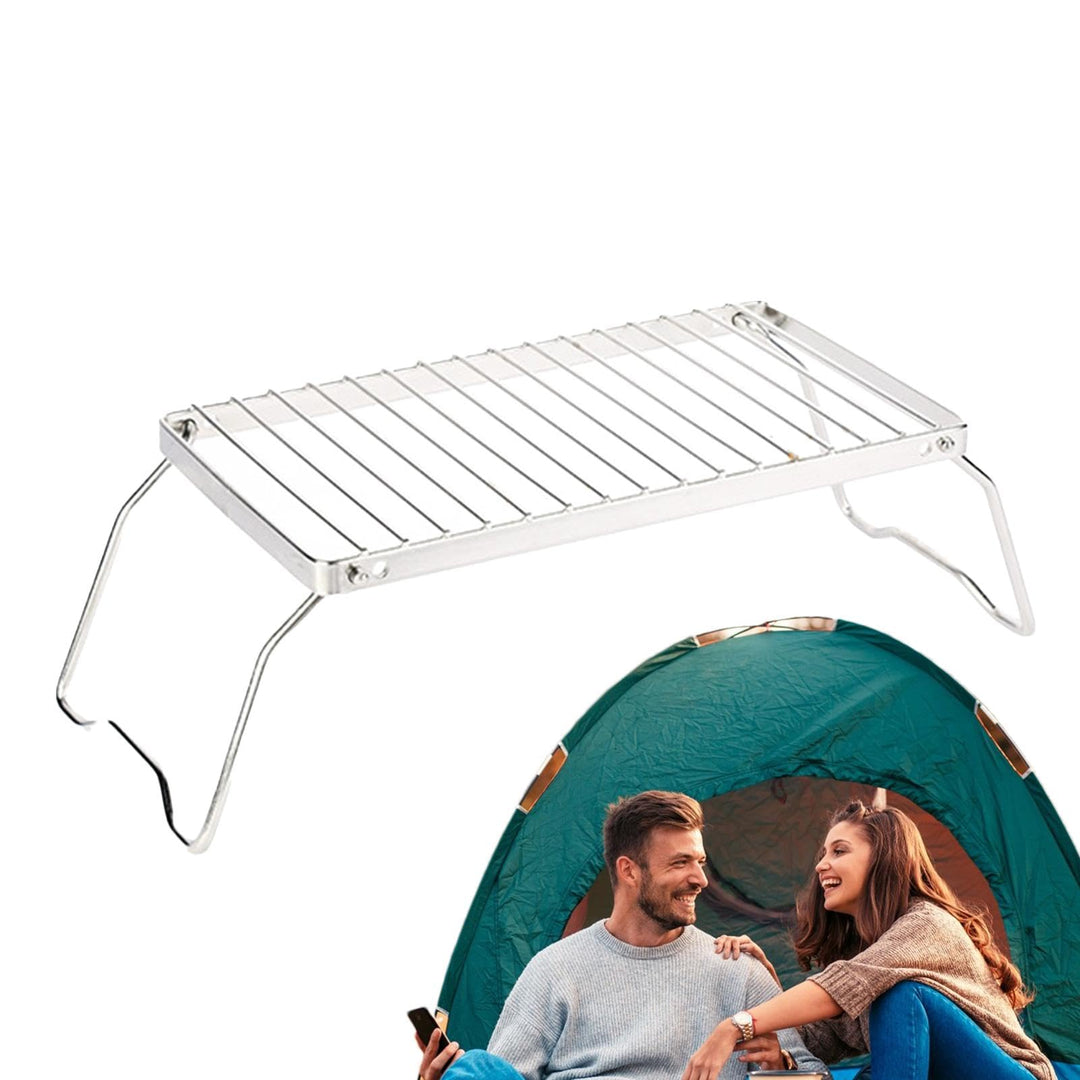 Klappbarer Lagerfeuergrill, Campingrost, Tragbarer, Zusammenklappbarer Campinggrill Aus Edelstahl Üb