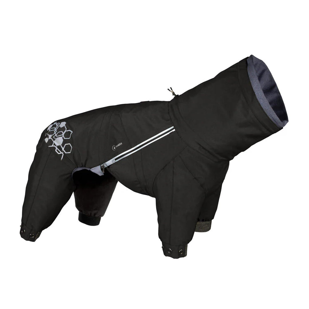 Hurtta Mudventure Overall ECO, Hunderegenmantel, Wasserdicht (Raven, 30S) 30S raven, 30S raven