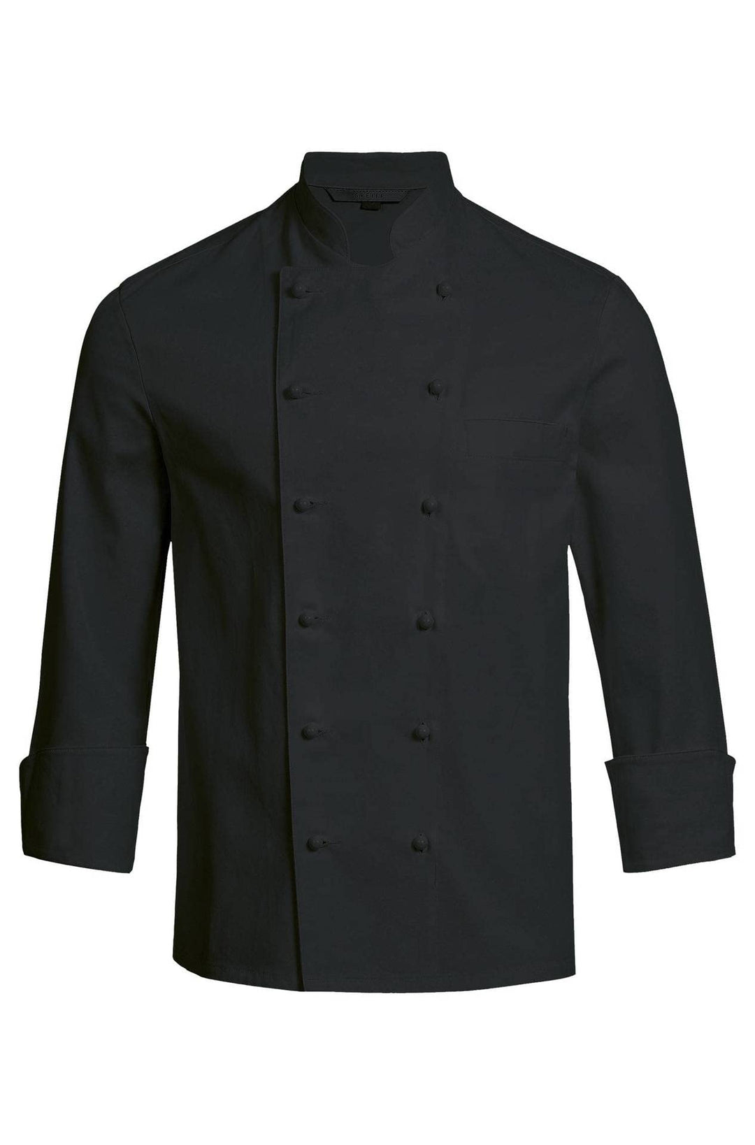 GREIFF Gastro Moda Herren Cuisine Basic Kochjacke Regular Fit Schwarz Modell 5566 S Schwarz, S Schwa