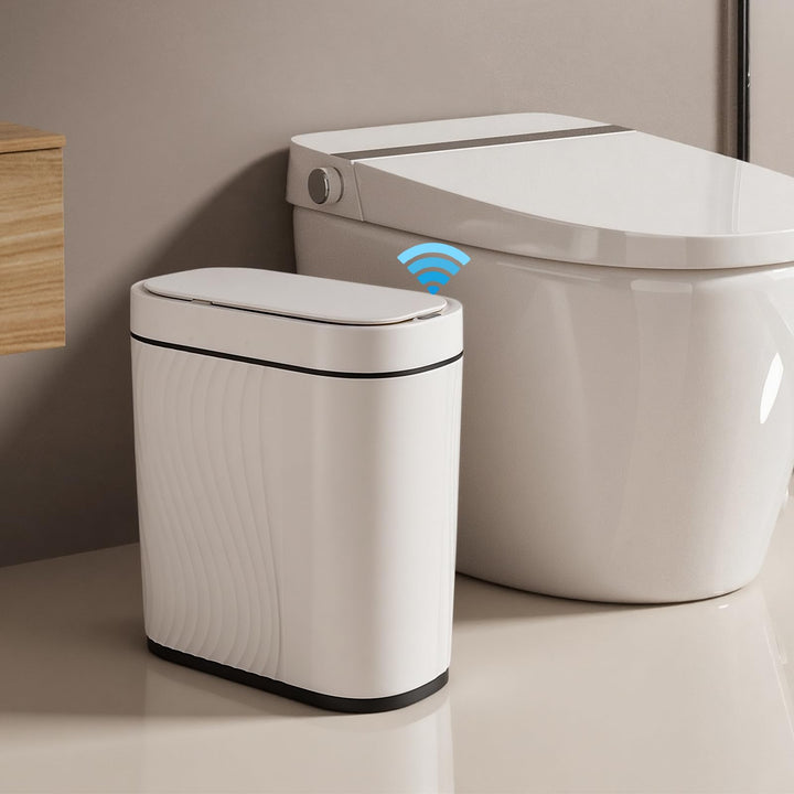 Dreamhigh 8L Mülleimer Mit Sensor, Sensor Mülleimer mit Deckel, Elektrischer Mülleimers Luftdichter,