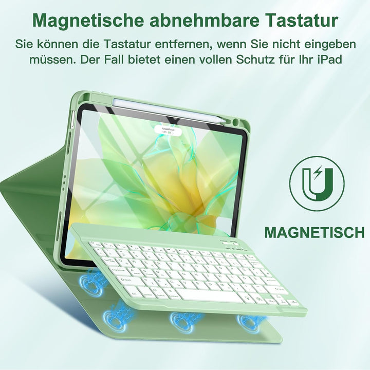 Vobafe Hülle mit Tastatur für iPad Air 11 Zoll M4 2026/M3 2025/M2 2024, iPad Air 5 4 2022 2020 10,9"