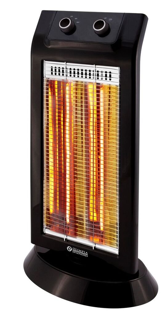 Olimpia Splendid 99579 Carbon Black Heizstrahler 1100 W, 45 m³ Carbonfaser Schwarz, Carbonfaser Schw
