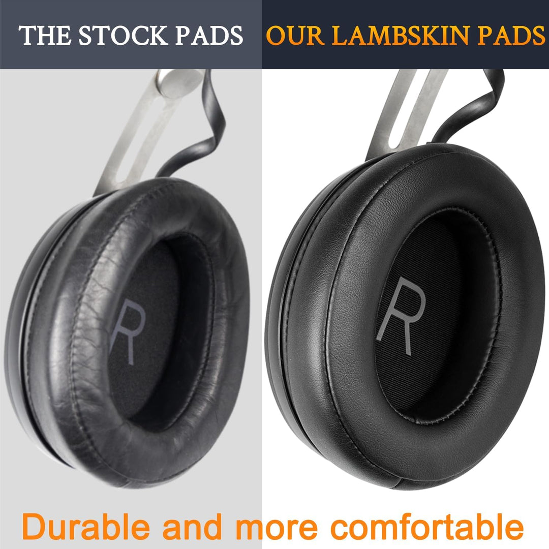 SOULWIT Lammfell Ersatzpolster Ersatz Ohrpolster für Sennheiser Momentum 3 Wireless Geräuschunterdrü