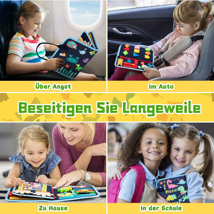 ACDAY Busy Board, Montessori Spielzeug für ab 1 2 3 4 Jahre Kleinkinder Baby Activity Board Quiet Bo