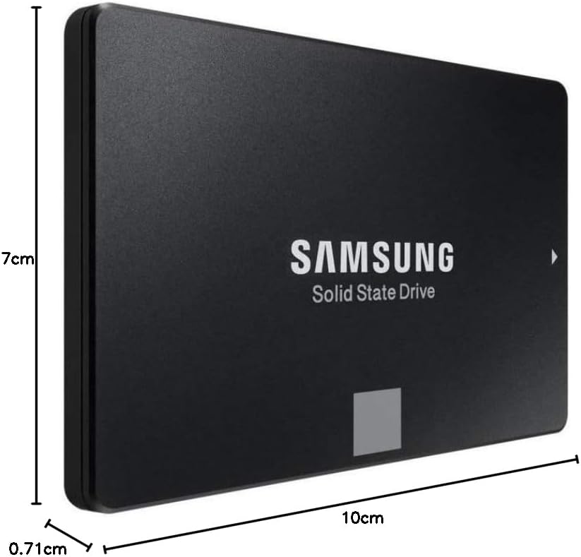 Samsung MZ-76E2T0B/EU 860 EVO 2 TB SATA 2,5" Interne SSD, Festkörper-Laufwerk, Schwarz 2000 GB, 2000