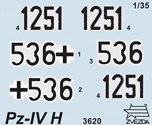 ZVEZDA 500783620 - 1:35 Panzer IV Ausf.H (SD.Kfz 161/2), Modellbau, Bausatz, Standmodellbau, Hobby,