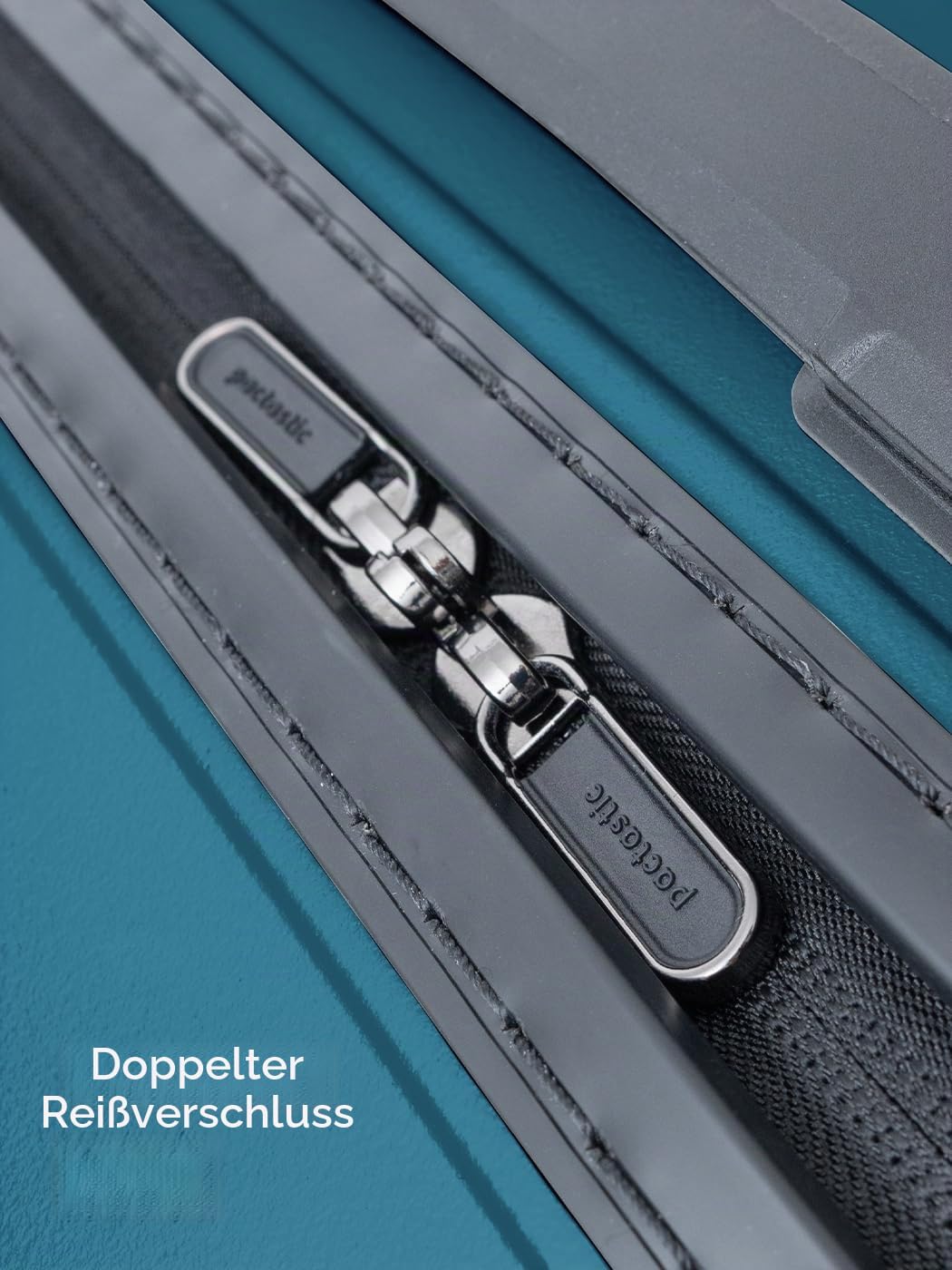 Hartschalen Handgepäck Kosmetik-Koffer | Stabiles Beauty-Case mit Aufsteckfunktion | 34 x 17 x 27 cm