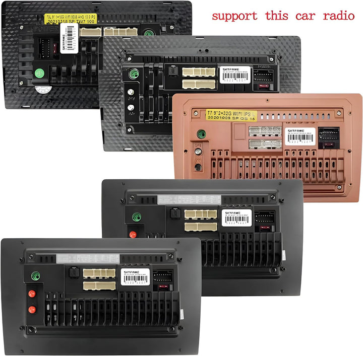Sound way - Radioblende Einbau Rahmen Adapter autoradio Einbauset 9" Zoll kompatibel mit OPEL Karl/V