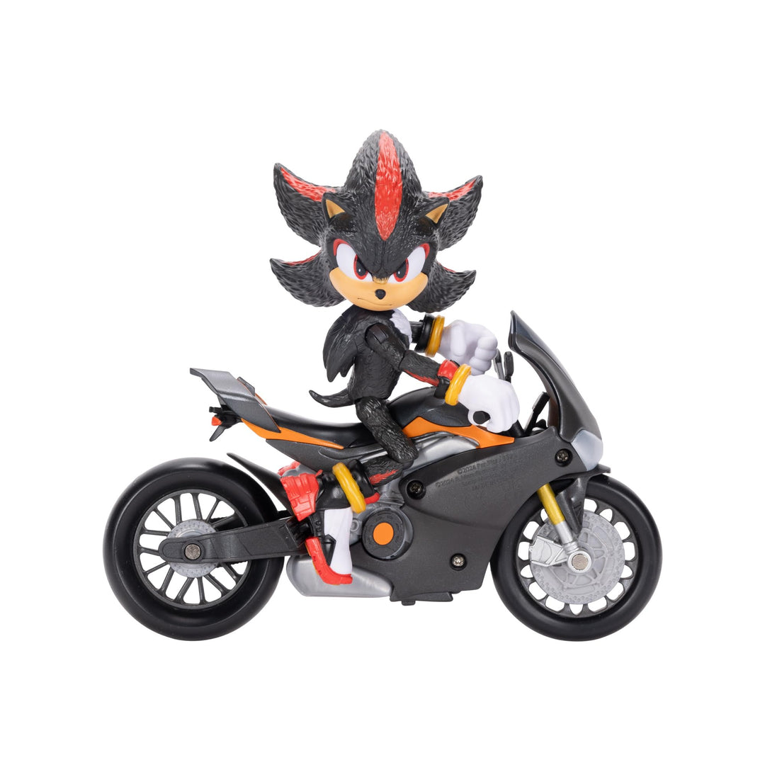 Sonic 3 der Film Shadow-Figur, 15 cm, beweglich, inklusive Shadow-Mobile von Jakks Pacific, Akustisc