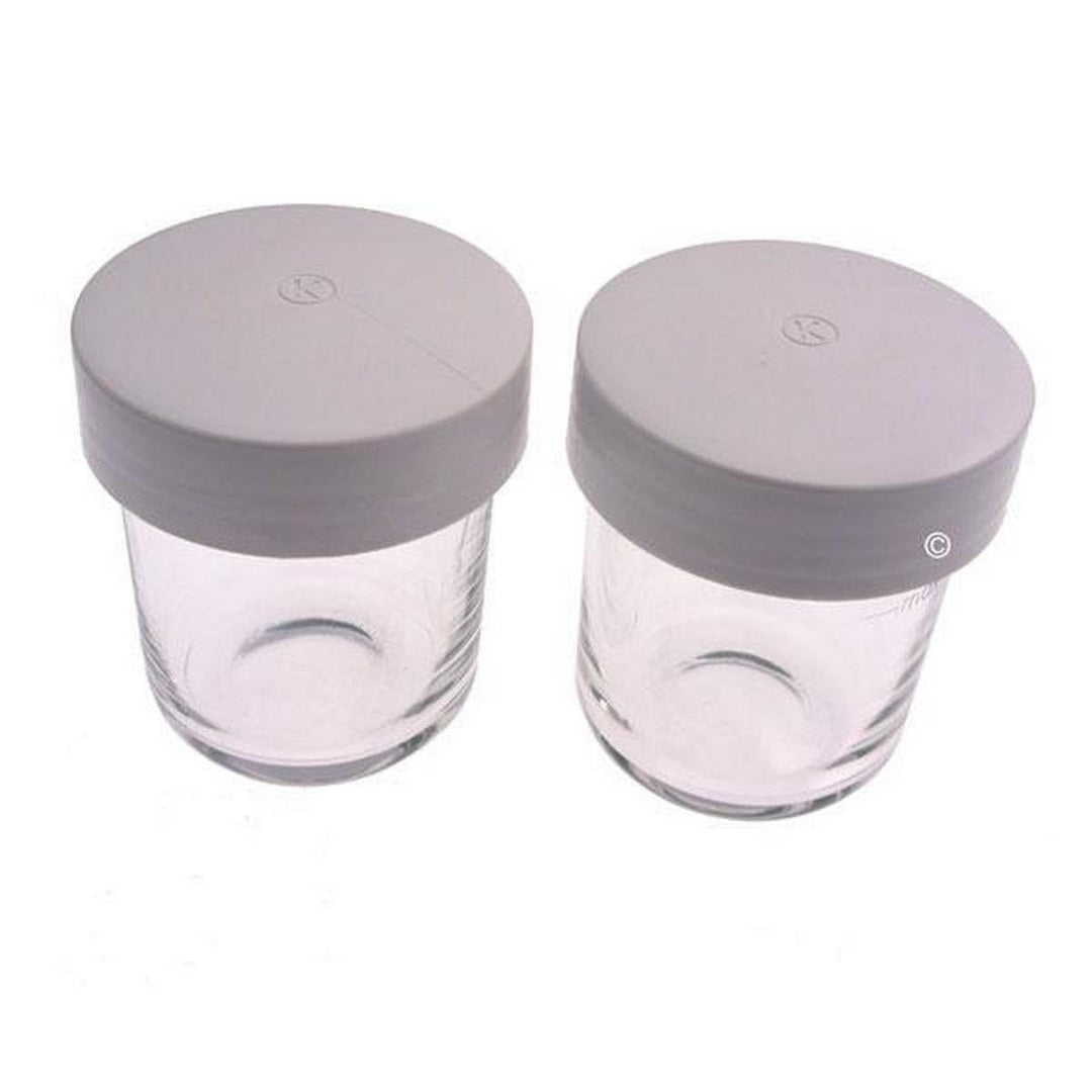 2 Stück Glas + Deckel für AT320 Küchenmaschine KW697736 Kenwood Küchenmaschine KW697736 KENWOOD