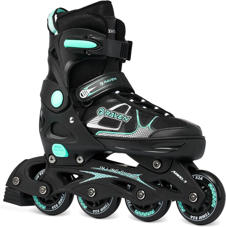 Raven 3in1 Verstellbare Inline Skates Spirit - Inliner Triskates - Rollschuhe - Kugellager Abec7 - S