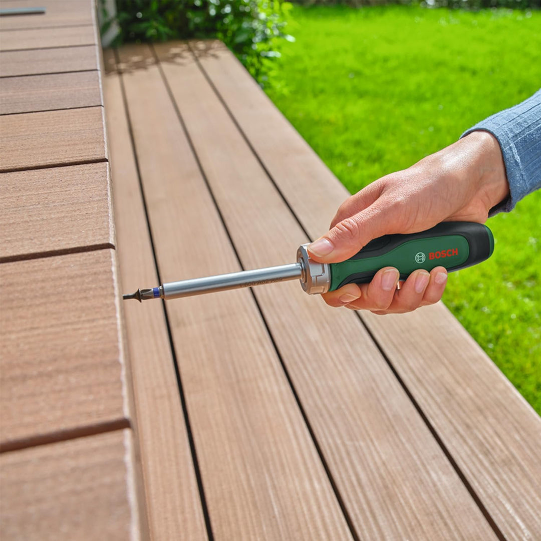 Bosch Bit-Ratschenschraubendreher (Ratschenschraubendreher mit hohem Drehmoment für effizientes Schr