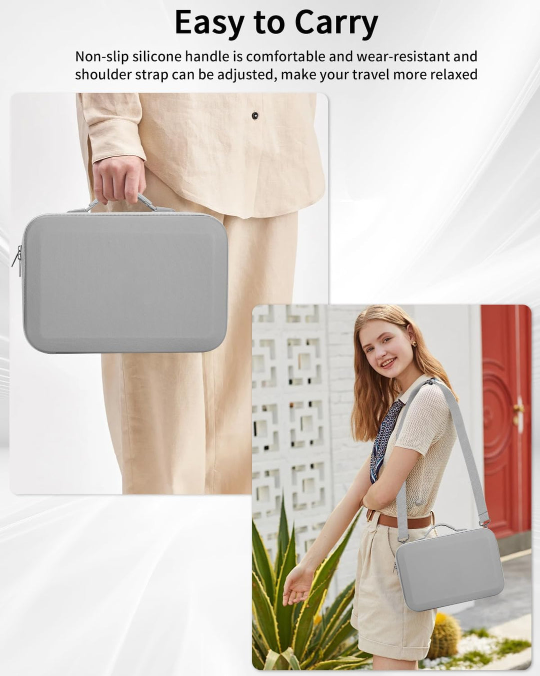 Tasche für DJI Neo Drohne, Tragbare Tragetasche Aufbewahrungs, PU Reisetasche Case für DJI Neo und R