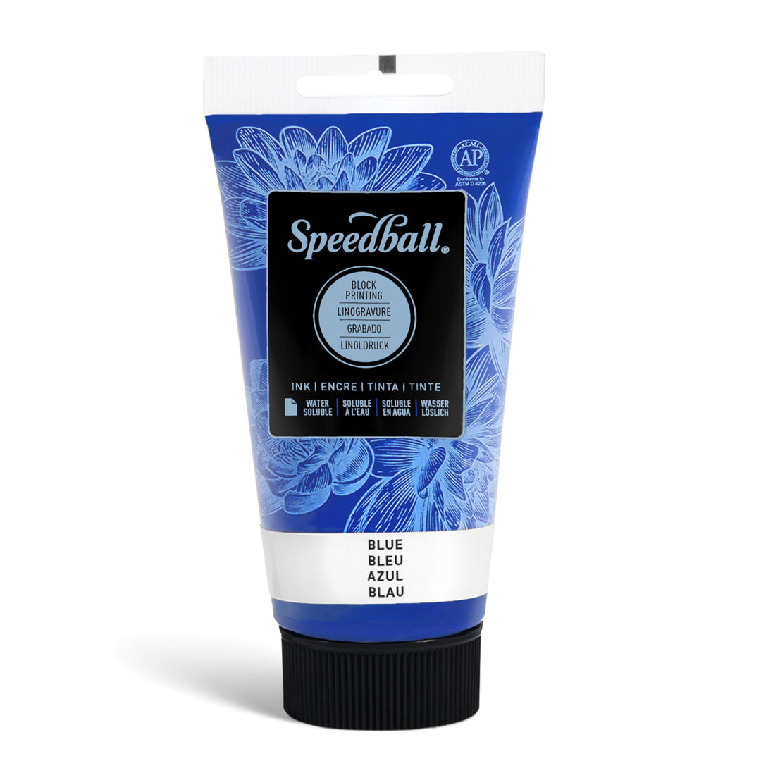 Speedball 3502 Water-Soluble Block Printing Ink – Bold Color With Satin Finish AP Certified 2.5 FL O