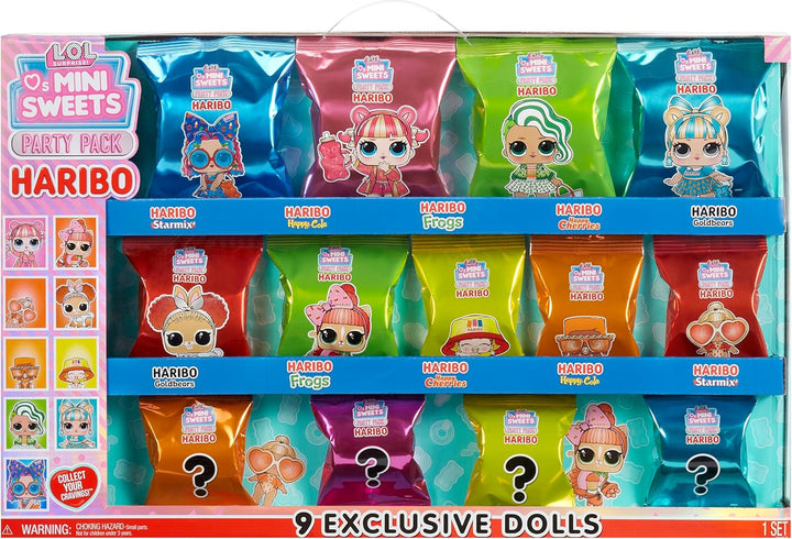 L.O.L. Surprise! Loves Mini Sweets X HARIBO Party Pack - Mit 9 Sammlerpuppen und über 45 Überraschun