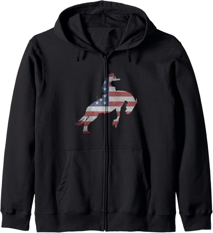Amerikanisches Rodeo Kapuzenjacke
