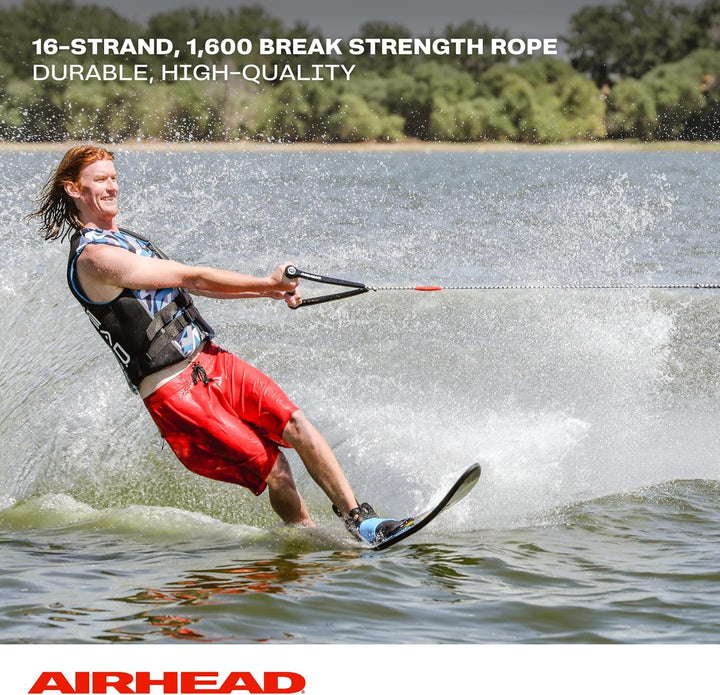 AIRHEAD Wasserski-Leine und Hantel, robust 75 ft Length Schwarz, 75 ft Length Schwarz
