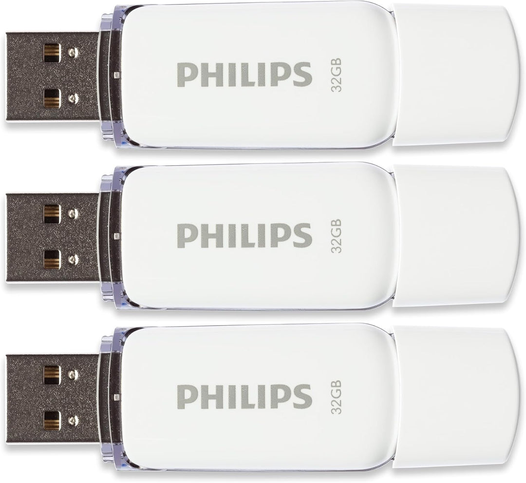 Philips Snow Edition 2.0 USB-Flash-Laufwerk USB-Stick 3X 32GB für PC, Laptop, Computer Data Storage,
