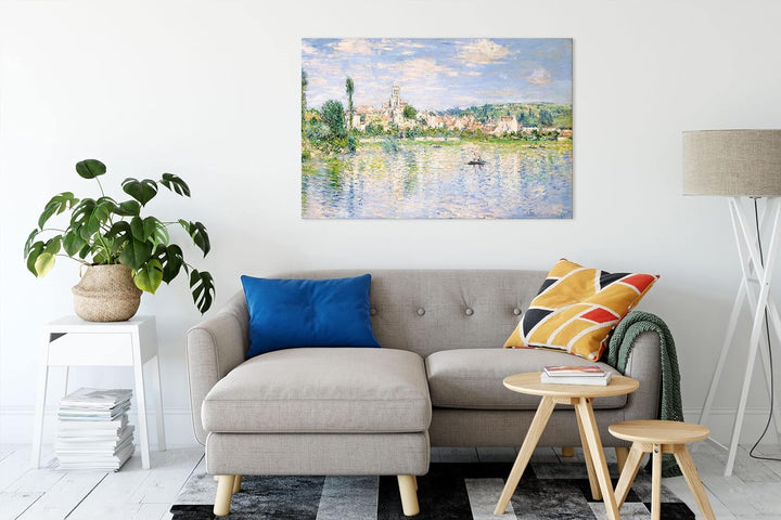 Generisch Claude Monet - Vétheuil im Sommer als Leinwandbild/Grösse: 100x70 cm/Wandbild/Kunstdruck/f