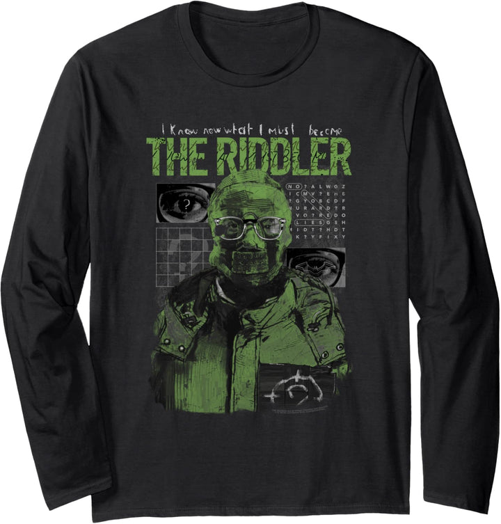 The Batman Riddler Illustration Langarmshirt